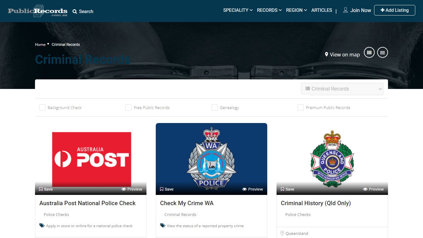Australian Checks and Searches - Public Records Australia